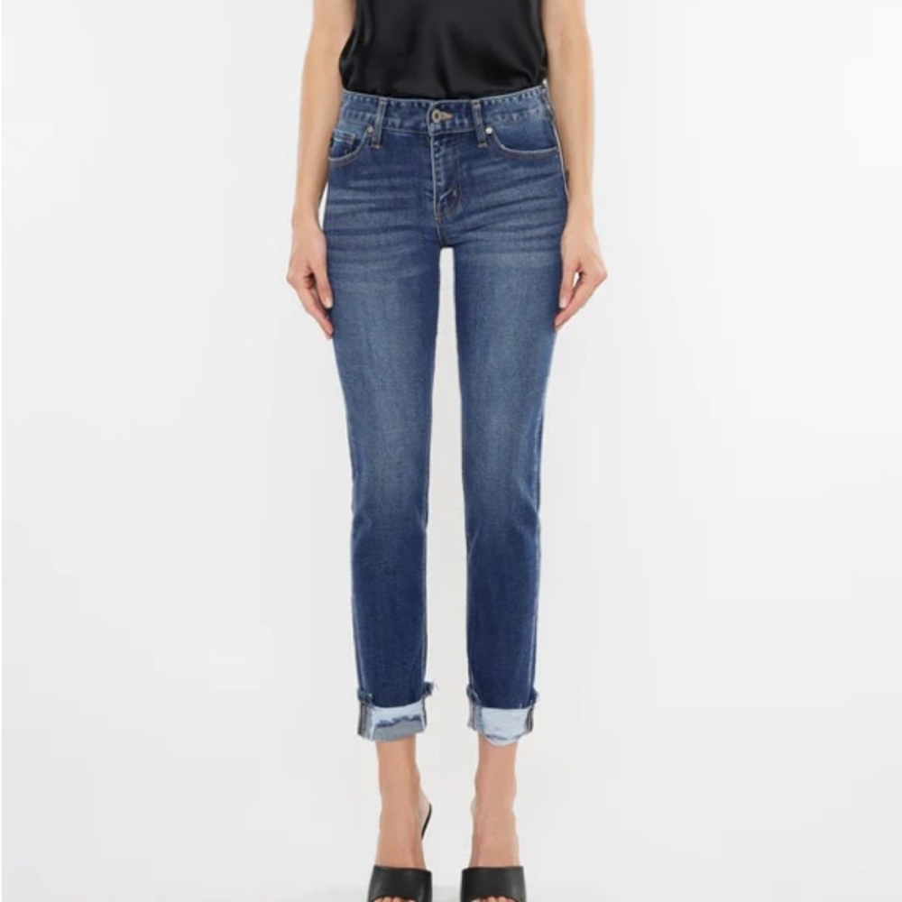 KanCan Dark Blue Ankle Jeans